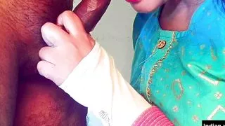 Ameture Desi slut girl pleased her lover with pov blowjob and hardsex