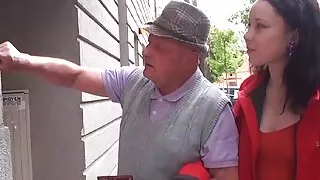 very lucky day for horny grandpa