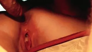 My husband pleases me with his cock and dildo