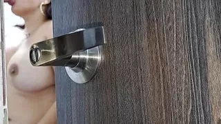 I record my stepmother masturbating in the bathroom