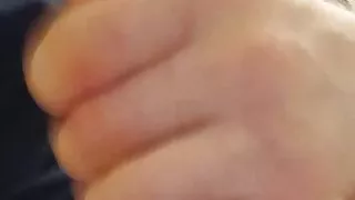 Stroking my big cock