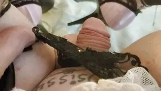 Sissy in Panties and Thigh Highs and Heels