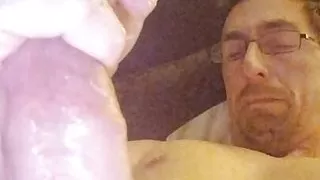 Slowly Playing With My Dick With Messy Vaseline From Balls View DMVToyLover