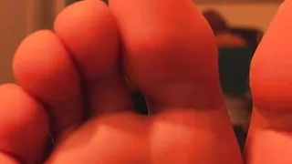 Handsome black hunk Dallas shows off his delicious feet solo