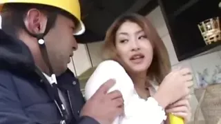 Hot Japanese Blowjob and Fucking Threesome