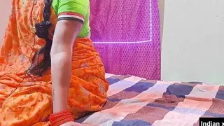 Dirty talking Desi neighbour bhabhi hard blowjob and hardsex.dever bhabhi sex