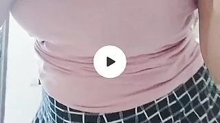 The milf next door in skirt and heels