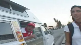Sweet Stephanie with popsicle Blowjob and Fuckin in Van