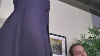 Amateur threesome for an old man