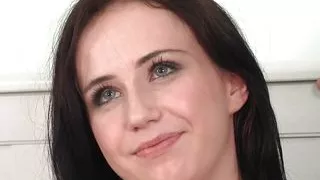 Anal pleasure for a wild brunette