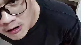 Thai cumshot shaved cock