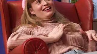 Horny lesbians fuck during foot massage