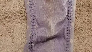 Playing with my wife's dirty panties