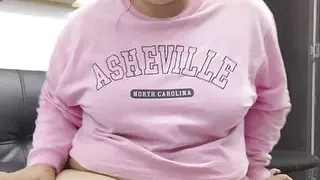 Beautiful Chloe plays in her kitchen fingering her pussy to orgasm pt3