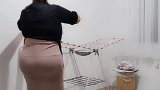 My stepmother is giving me a dance performance.