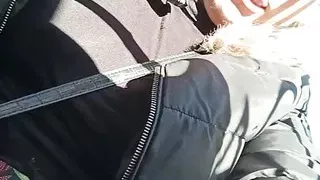 I took the public bus and played a game in front of guys