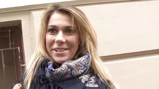 Blonde slut wants a gang bang after playing with her red sex