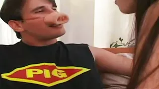 Sasha strips her red corset off for hard anal sex