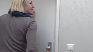 Lara CumKitten - Pissing in front of the door in pants and boots