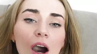 Solo blonde girl Kelly Fox finger masturbating in 4K