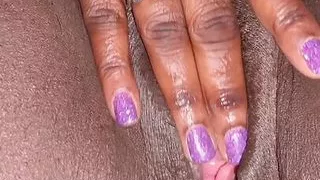 Pussy fingering close up