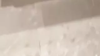 Naked men in public bathroom