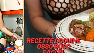 French cooking recipe osso bucco by a naughty