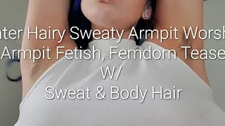 Preview: Winter Hairy Sweaty Armpit Worship: Armpit Fetish, Femdom Tease With Sweat & Body Hair
