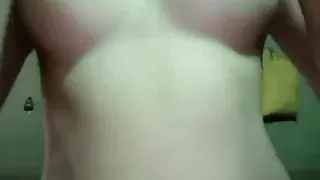 Big boob massage and tight pussy fingering