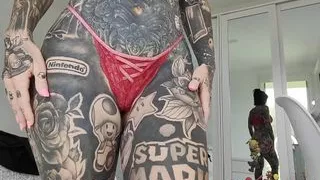 Red Lingerie try on Melody Radford Onlyfans