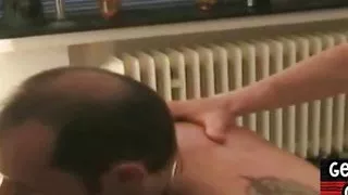 Vintage gay stud fucks BFF in asshole in doggystyle