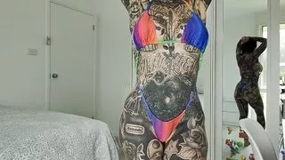 Sheer light Pink and Pink Micro Bikini try on Melody Radford Onlyfans