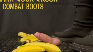 Cock Crush with Banana, Trampling with TamyStarly - CBT, Ballbusting, Crushing