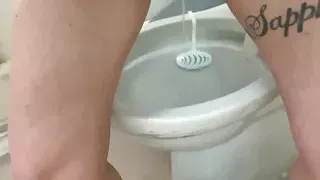 Public toilet pissing