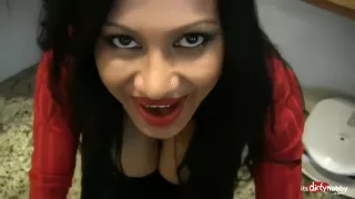 Sensual Indian Tease In The Kitchen