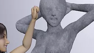 Rays that turn people to stone.