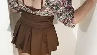 pantyhose skirt little presentation