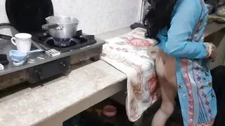 Indian stepsister has hard sex in kitchen, bhai ne behan ko kitchen me choda, Clear hindi audio