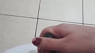 Hairy Girl Masturbating With Water And Bottle