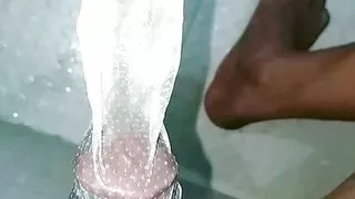 Pissing in condom