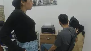 Horny teacher is fucked by her student in exchange for raising her grades CUM -MOUTH - Porn in Spanish