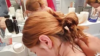 Blowjob and Sex in bathroom!