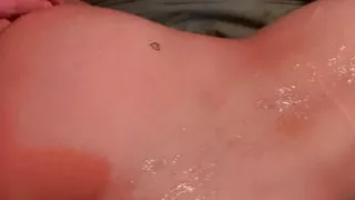 Fucking my Russian milf from behind and massive cumload on het back