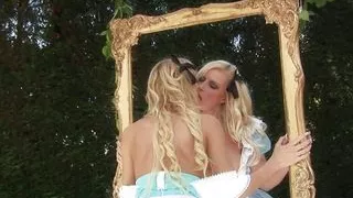 Mirror Mirror Blonde Girl Twins Fuck Each Other To Eternity