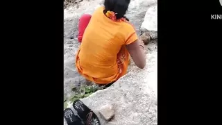 Hyderabad Telugu lovers fucking with voice in jungal on January-2023 republic day Special & bike riding romance