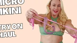 Micro Bikini anprobieren Beute