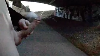 Outdoor Is My Playground! Caught jerking off outside!