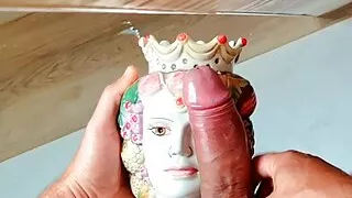 Beautiful seductive sicilian blowjob queen giving great head to a stranger in Palermo ending in a huge sticky facial