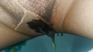 Black Countess No time to take off the tights Through di tights pissed BBW Milf from Bavaria