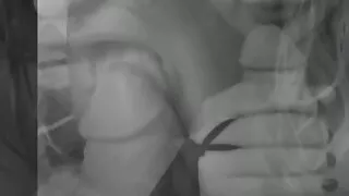 Hard Cumshot Escapes Her Mouth